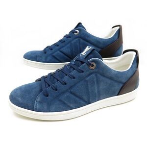 LOUIS VUITTON Blue Suede Sneakers Business Casual